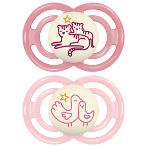 MAM - 2 Sucettes Perfect Nuit 6 Mois et +