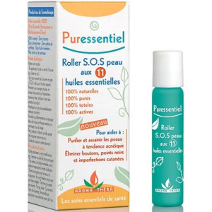 SOS Peau Roller aux 11 huiles essentielles, 5ml