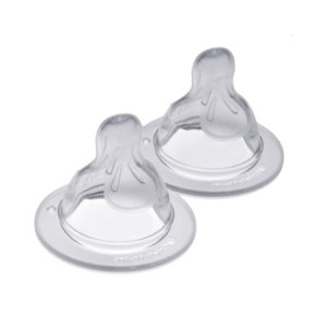 Tétine en silicone Silk Teat débit X (liquide épais), 2 tétines