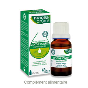 Huile essentielle de MENTHE POIVREE, 10ml