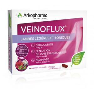 Arkopharma Veinoflux Jambes Légères et Toniques 30 Gélules