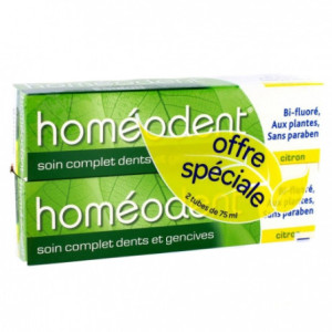 Boiron HOMEODENT soin complet dents et gencives Citron - 2x75ml