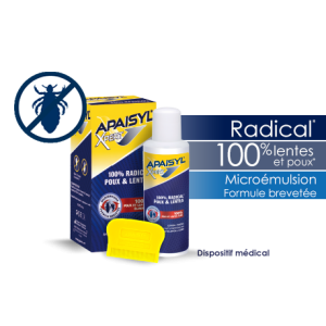 Apaisyl® Xpert, anti-poux et lentes, 100ml et peigne inclus