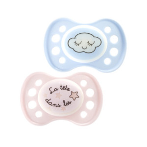 Sucette Anatomique Nuit Silicone Collection N°29 0-6 mois - 1 sucette