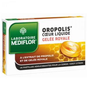 Oropolis Coeur Liquide Gelée Royale Citron  - 16 pastilles